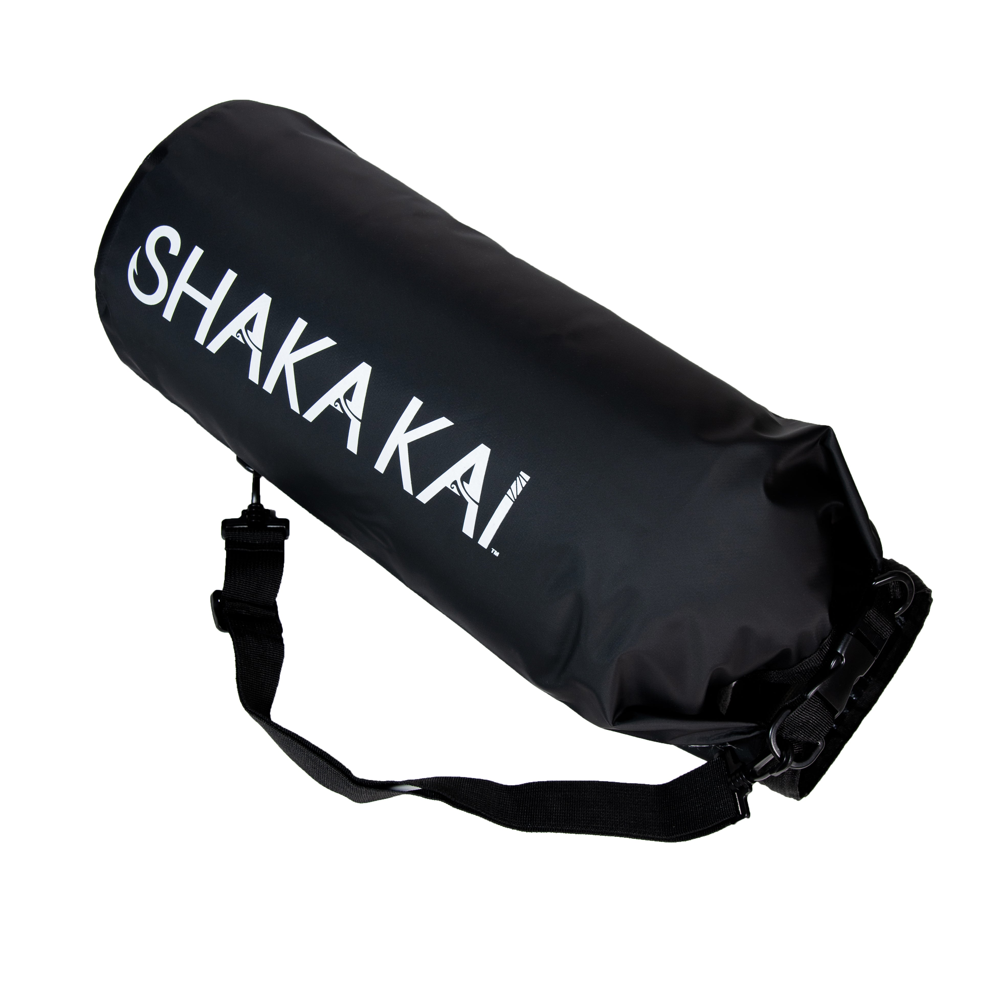 Shaka Black Smooth Zipper 2.0 Cross Body Bag